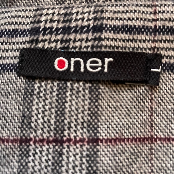 Oner Women's Long Sleeve Collared Multicolor Lined Two Button Blazer Size: L - Picture 3 of 11